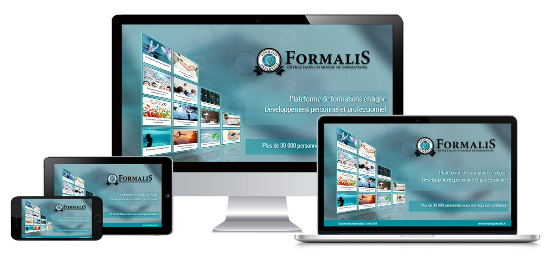 plateforme formations contenu responsive