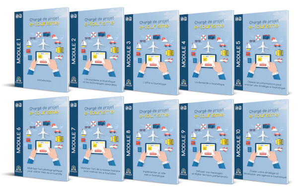 10 Modules PDF formation E-tourisme