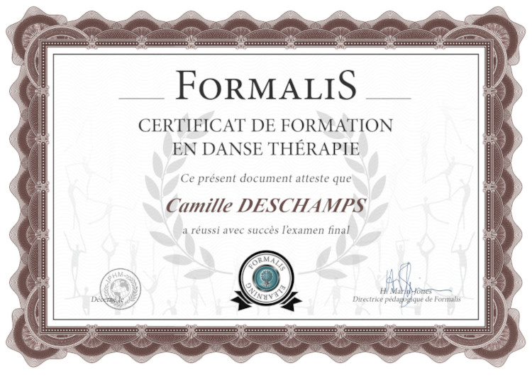 certificat formation en danse thérapie