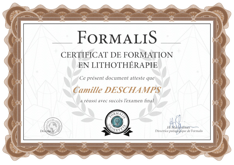 certificat formation lithothérapie