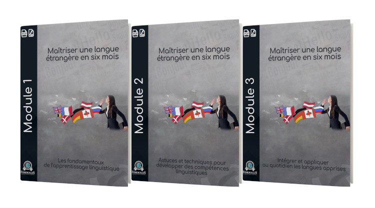 3 modules formation apprendre langue étrangère en 6 mois